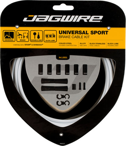 Jagwire Universal Sport Bremszugset - white/universal