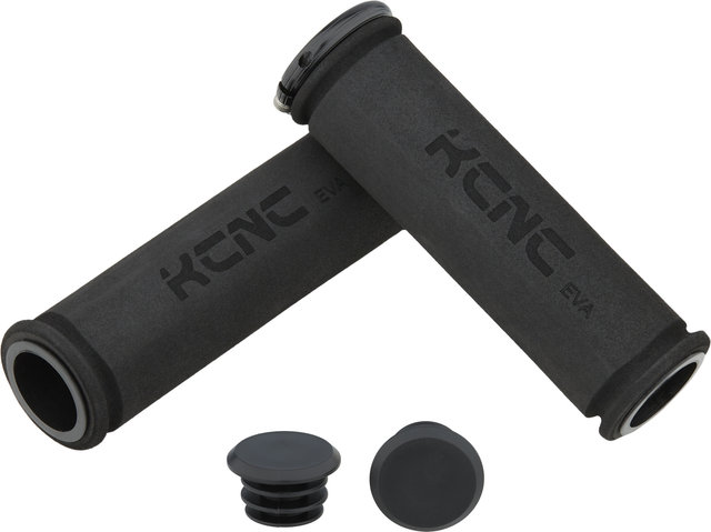 KCNC EVA Lock On Handlebar Grips - black-black/120 mm