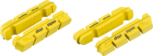 Swissstop Bremsgummis Cartridge FlashPro Carbon für Shimano/SRAM - yellow king