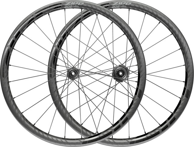 Zipp 202 NSW Carbon Tubeless Center Lock Disc Wheelset - matte black-gloss black/142 mm/100 mm/28"/SRAM XDR/100 mm/SRAM XDR/100 mm/142 mm