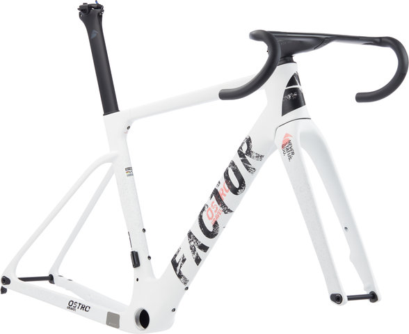 Factor Cadre kit OSTRO Gravel V.A.M. Disc T47a Shimano Carbone - white grunge/54 cm, 100 mm x 38 cm, SB 0 mm