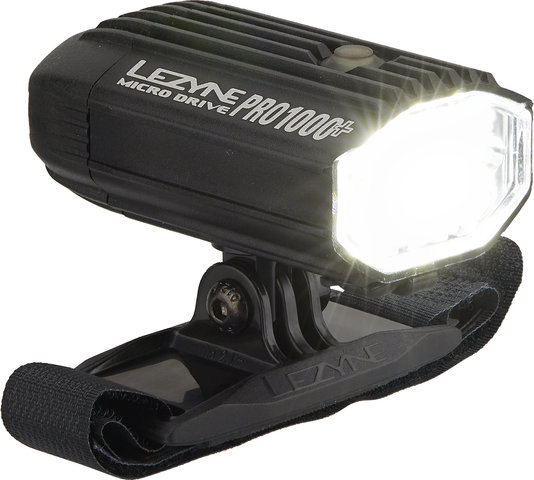 Lezyne Lampe pour Casque Micro Pro 1000+ - noir satiné/1000