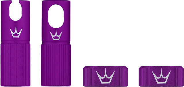 Peatys Chris King Edition MK2 Tubeless Valve Spare Parts Set - violet/Presta Valve (SV)