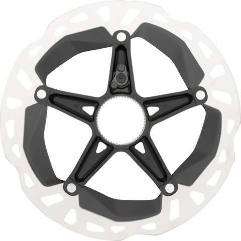 Shimano RT-EM910 Center Lock Brake Rotor for STEPS w/ External Teeth - silver-black/180 mm