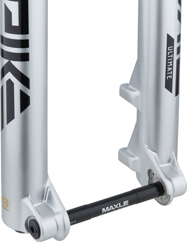 RockShox Pike Ultimate RC2 DebonAir+ Boost 27.5" Suspension Fork - gloss silver/15 mm Thru Axle/120 mm/44 mm/1 1/8" - 1,5" tapered/110 mm/27.5" (650B)/110 mm/110 mm