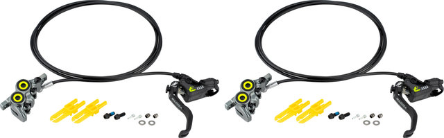 Magura Set de Freins à Disque av+arr MT7 Pro HC Carbotecture - black-mystic grey anodized/Ensemble/Flip-Flop (non spécifique au côté)