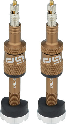 e*thirteen Quick Fill Tubeless-Ventil - 2 Stück - bronze/SV 16-24 mm