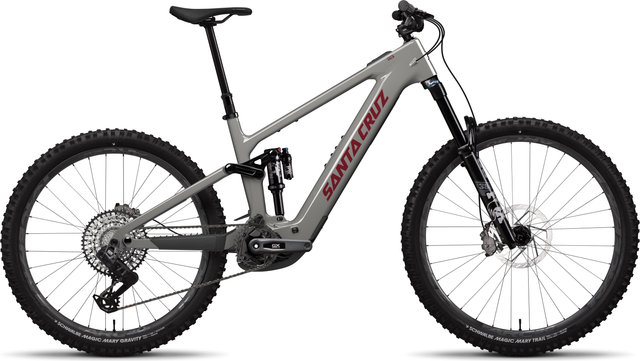 Santa Cruz Vala 1 C GX AXS Mixed E-Mountain Bike - gloss grey/160 mm/29" (front), 27.5" (rear)/L/160,0 mm