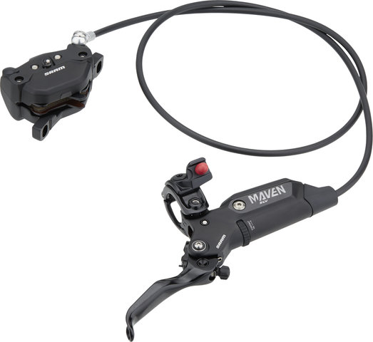 SRAM Maven Silver F+R Disc Brake Set - black anodized/Set/Flip-Flop (non-side-specific)