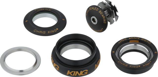 Chris King InSet i8 ZS44/28.6 - EC44/33 GripLock Headset - two tone-black-gold/1 1/8" - 1 1/4" tapered/ZS44/28,6 - EC44/33