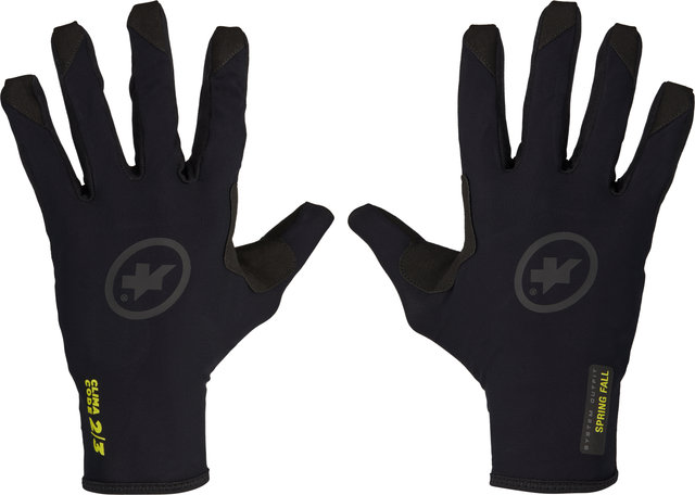 ASSOS Spring Fall Evo Ganzfinger-Handschuhe - black series/M