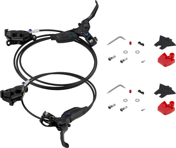 SRAM G2 Ultimate Carbon Disc Brake Set - gloss black-rainbow/Set/Flip-Flop (non-side-specific)