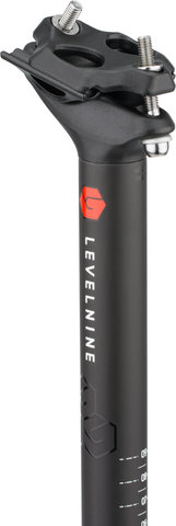 LEVELNINE Team Carbon Sattelstütze 350 mm - black/350 mm/12 mm/27,2 mm