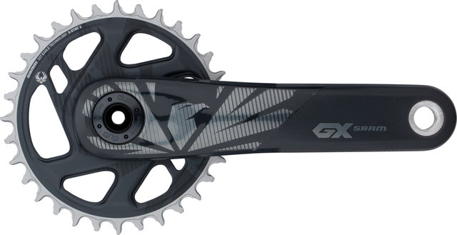 SRAM GX Eagle Boost DUB DM 12-fach Carbon Kurbelgarnitur - lunar/175,0 mm