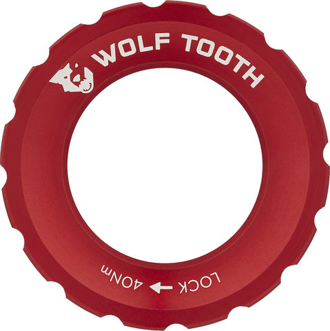 Wolf Tooth Components Center Lock Verschlussring - red