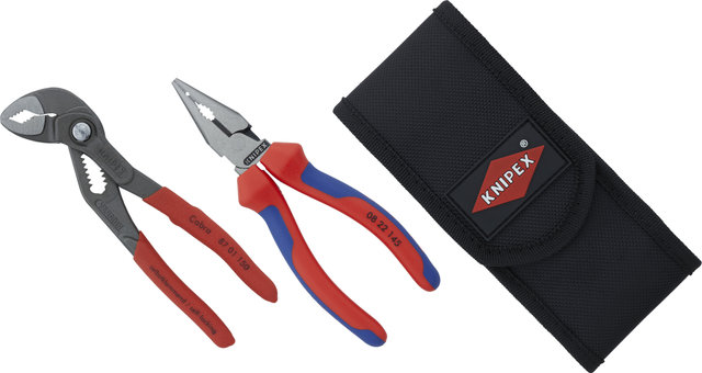 Knipex Set de Pinces Cobra + Pince Universelle Pointue Pochette pour Ceinture - universal