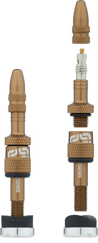 e*thirteen Quick Fill Tubeless-Ventil - 2 Stück - bronze/SV 16-24 mm