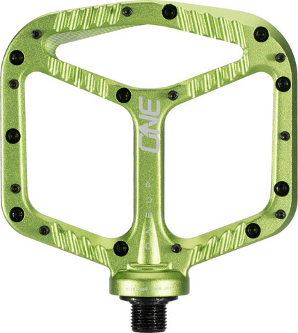 OneUp Components Aluminium Platform Pedals - green/universal