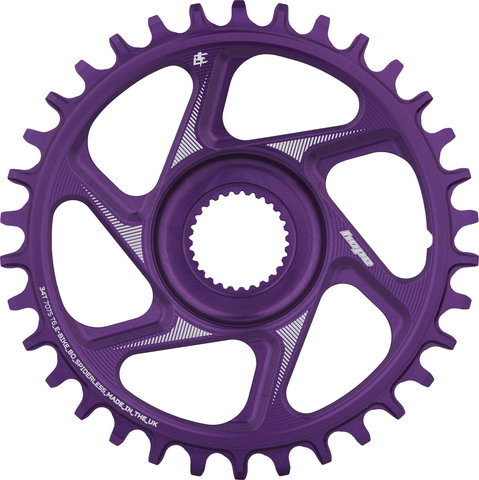 Hope R22 Spiderless Direct Mount E-Bike Chainring for Bosch Gen4 - purple/34 