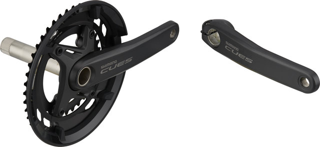 Shimano CUES Crankset FC-U6010-2 Hollowtech II w/ Chain Guard - black/175,0 mm