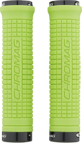 Chromag Poignées de guidon Squarewave XL Lock On - tight green/146 mm