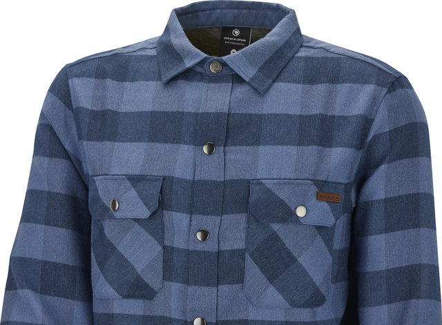 Endura Hummvee Flannel Shirt - ensign blue/M