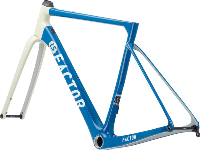 Factor LS Disc Carbon Gravel Frameset - vintage blue/M/12 mm Thru Axle