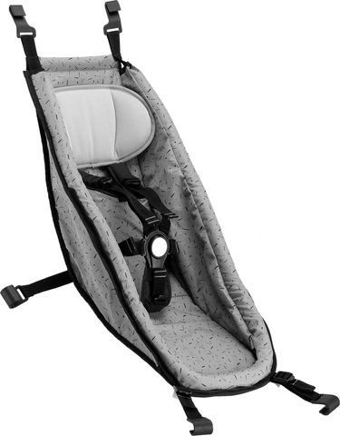 Croozer Baby Seat for Kids Trailer - stone grey-colored