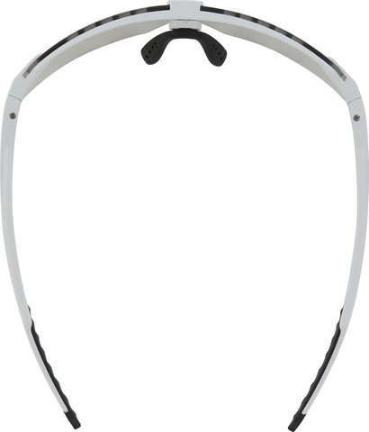 uvex pace stage S V sports glasses - white matte/mirror green