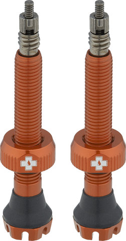 Muc-Off V2 Tubeless Valves - orange/Presta 44 mm