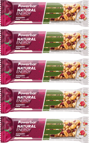 Powerbar Natural Energy Cereal Bar - 5 Bars - raspberry crisp