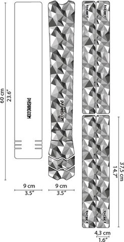 DYEDBRO MTB Frame Protection Film Set - geometric