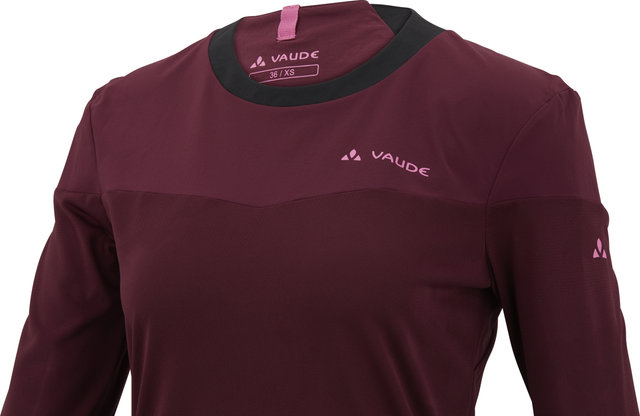 VAUDE Camiseta para damas Womens Moab LS PRO Shirt - cassis/36