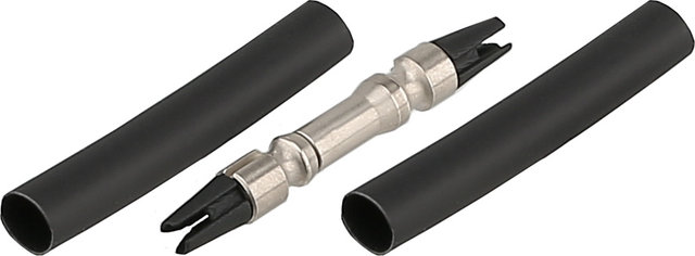 SON Enchufe coaxial con conector - negro-plata