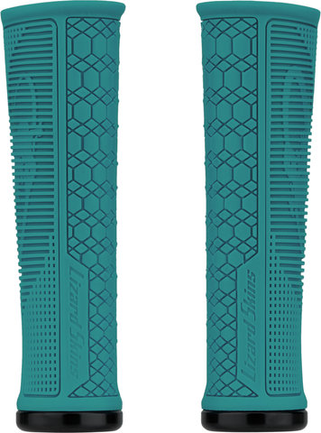 Lizard Skins Puños de manillar Gradient Lock-On - teal/136 mm