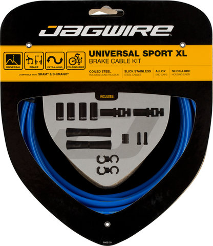 Jagwire Universal Sport XL Bremszugset - SID blue