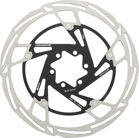 Jagwire Pro LR2 Disc 6-Bolt Brake Rotor - silver-black/180 mm