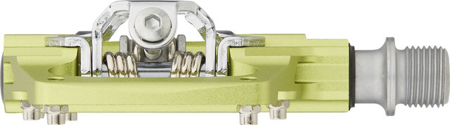 KCNC AM Trap Click / Platform Pedals - green-yellow