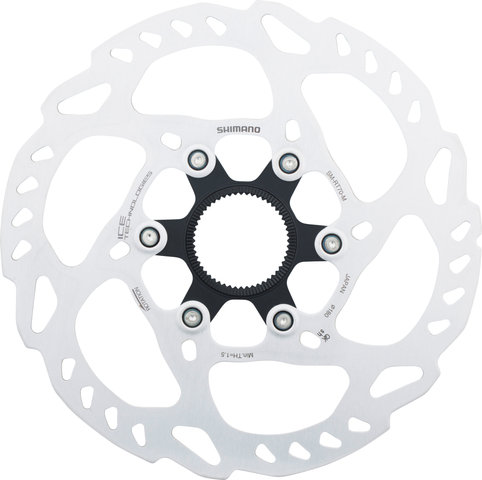 Shimano SM-RT70 Center Lock Brake Rotor for SLX w/ Internal Teeth - silver/180 mm