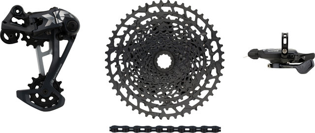 SRAM Kit de actualización X01 Eagle 1x12 v. E-Bike con cassette p. Shimano - black - XX1 black/Shimano MTB/14 dientes/Shimano MTB/sin/11-50/sin/sans