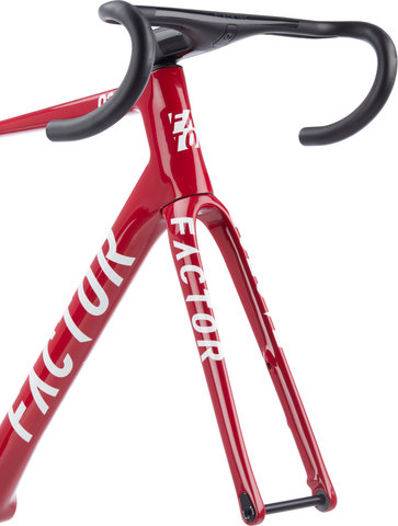 Factor O2 V.A.M. Disc T47a Shimano Kit cadre en carbone Modèle 2023 - red velvet/54 cm, 110 mm x 38 cm, SB 0 mm