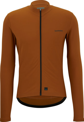 Shimano Maillot de manga larga Element Long Sleeves - bronce/M