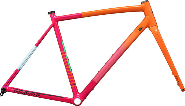 Specialized Kit cadre Crux DSW - gloss amber glow-vivid pink-metallic midnight shadow-speckle/L/Axe Traversant 12 mm