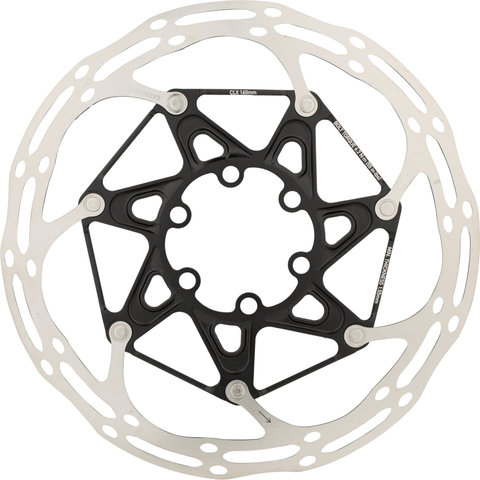 SRAM Centerline X Rounded 6-Bolt Brake Rotor w/ Titanium Bolts, 2-Pieces - silver-black/160 mm