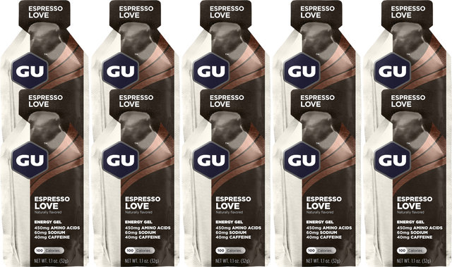 GU Energy Labs Energy Gel - 10 Pack - espresso love