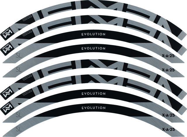 NEWMEN Kit de calcomanías para llantas X.A.25 - silver/27,5"