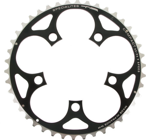 TA Compact Chainring, 5-arm, 94 mm BCD - black/42 tooth