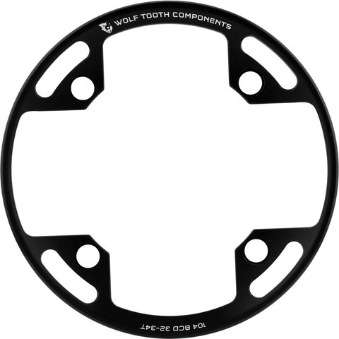 Wolf Tooth Components 104 BCD Bash Ring Kettenschutzring - black/32-34 Zähne