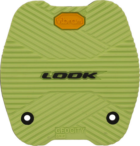 Look Set de 4 Plaques de Pédales Activ Grip City - citron vert