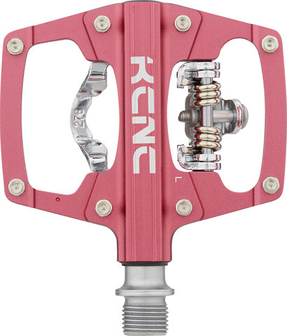 KCNC AM Trap Click / Platform Pedals - pink bling